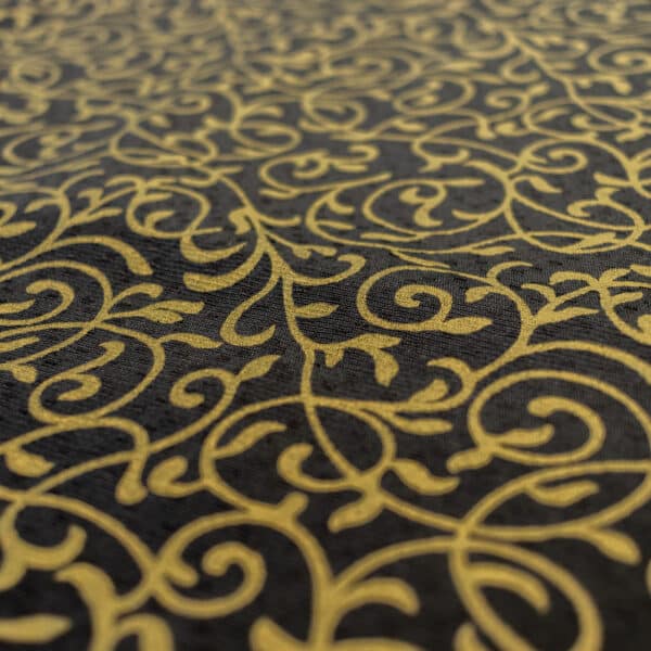 Tarot Cloth – Black Windsor Scroll