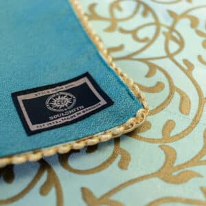 Tarot Cloth – Mint Green Windsor Scroll