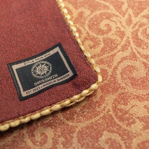 Tarot Cloth – Red Windsor Scroll