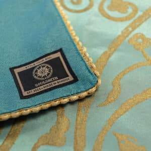 Tarot Cloth – Turquoise Windsor Scroll