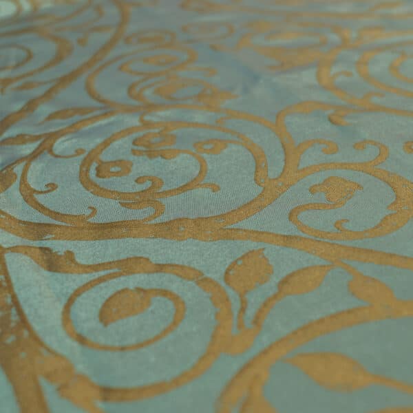 Tarot Cloth – Turquoise Windsor Scroll